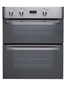 Hotpoint Newstyle Uhs53Xs Built-Under Double Electric Oven - Stainless Steel